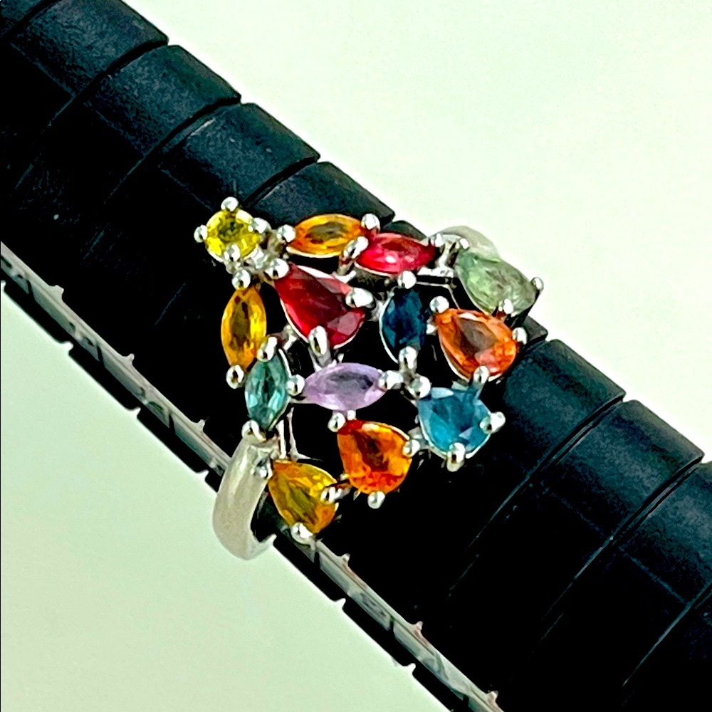 Genuine Sapphires 14KGP Ring